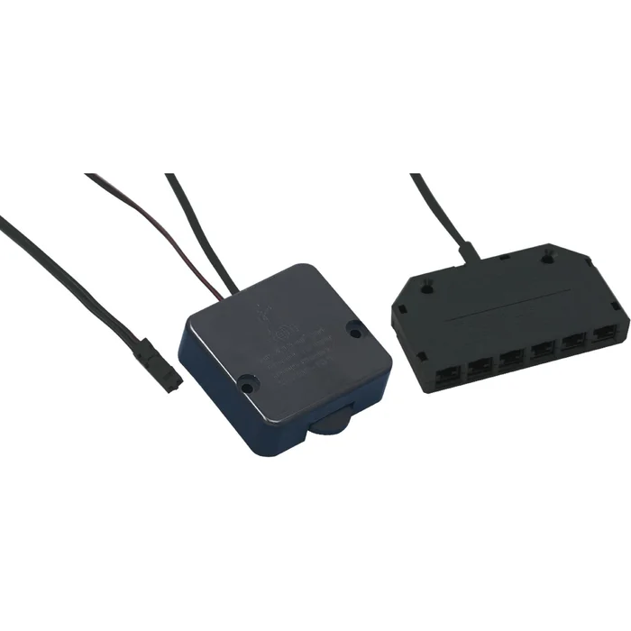 Türschalter, 2 x 1000 mm Leitung, LED-Verteiler 12 V/DC, schwarz