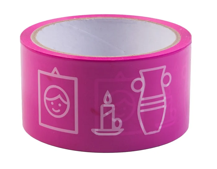 Umzugsklebeband, Dekoration, 50 mm x 40 m (pink)