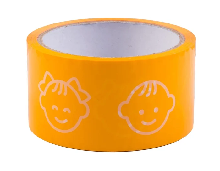Umzugsklebeband, Kinderzimmer, 50 mm x 40 m (orange)