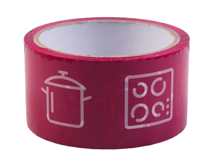 Umzugsklebeband, Küche, 50 mm x 40 m (rot)