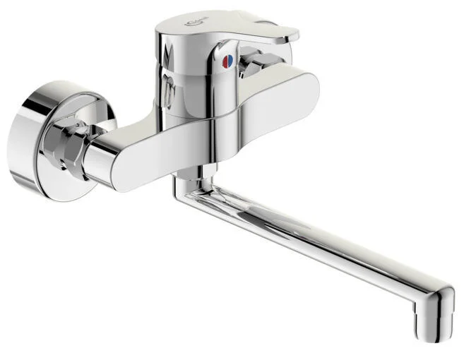 Una Spültischarmatur Wandmontage, Chrom