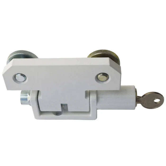 Universal-Fensterrahmen-Klappsicherung für doppelflügelige Fenster, mit breiter Lasche