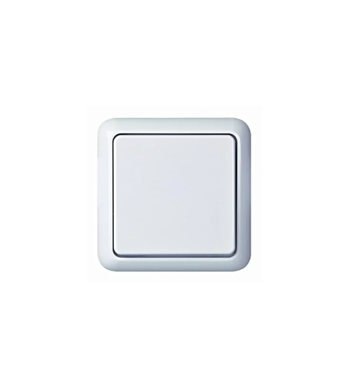 UP-Universalschalter mit Rahmen IP44, Steckklemme, reinweiß