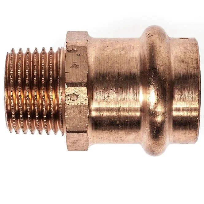 VIEGA Sanpress Übergang 297961 22×1/2′ AG, Pressanschluss, R Gewinde