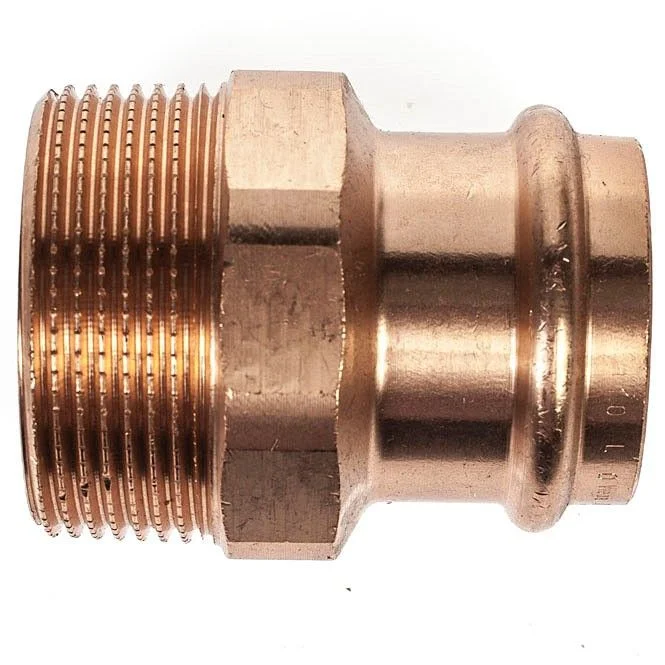 VIEGA Sanpress Übergang 314651 35×1 1/2′ AG, Pressanschluss, R Gewinde