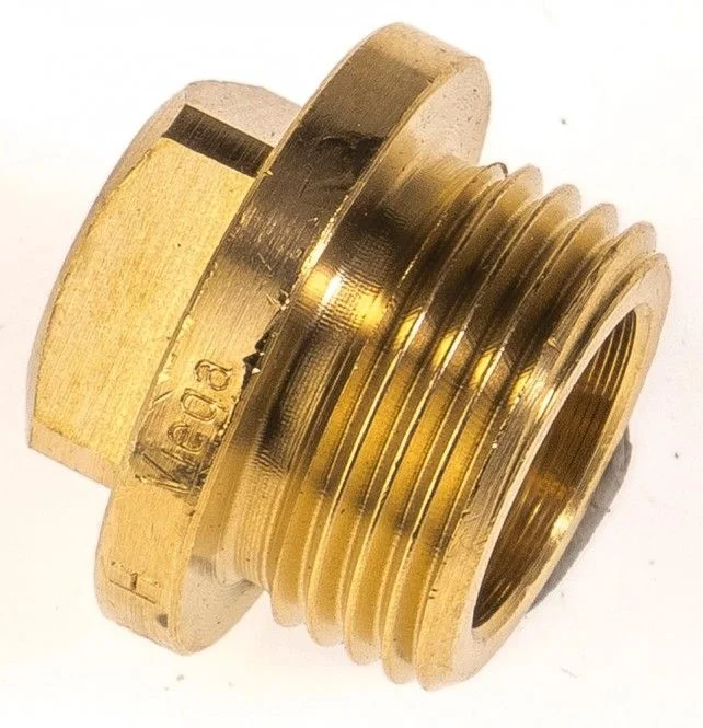 VIEGA Stopfen Rotguss 3/8′ 320096, Modell Nr. 3290, mit Rand