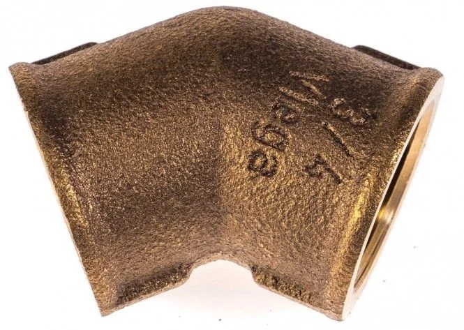 VIEGA Winkel 45° Rotguss 3/4′ 320645, Modell Nr. 3120, IG/IG