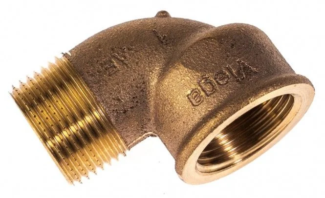 VIEGA Winkel 90° Rotguss 1″ 264048, Modell Nr. 3092, IG/AG