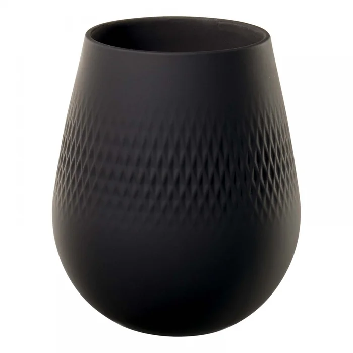 Villeroy & Boch Blumenvase Manufacture Collier noir carre