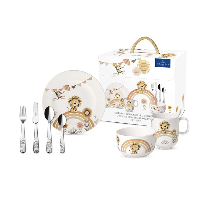 Villeroy & Boch Kindergeschirr Boho Kids Roar like a Lion 7-teilig