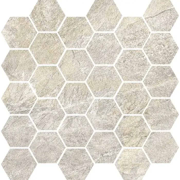 Villeroy & Boch Montagne Ivory Hexagon Matt Mosaikfliese 5.4×6.2(30×30) R10/B Art.-Nr. RC10 2040