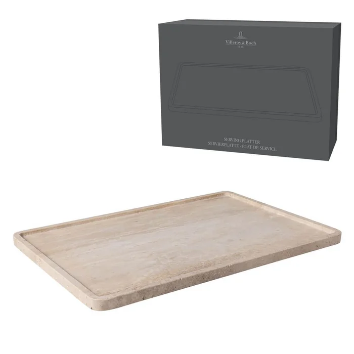 Villeroy & Boch Servierplatte Manufacture Travertine 405mm