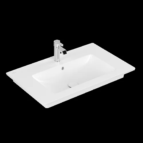 Villeroy & Boch Venticello Schrankwaschtisch mit Überlauf und Hahnloch