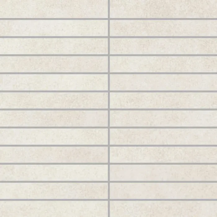 Villeroy & Boch X-Plane Weiss Matt Mosaikfliese 2,5×15 (30×30) R10 Art.-Nr. ZM00 2354