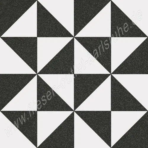 Vives 1900 Dekorfliese 20×20 cm Terrades Grafito mehrfarbig