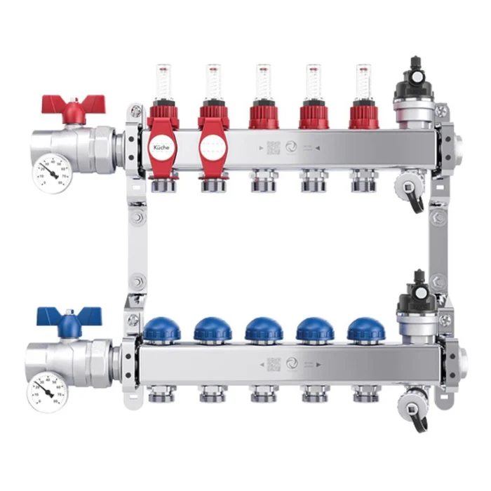 Vogel & Noot Edelstahlverteiler für 2 – 12 Heizkreise