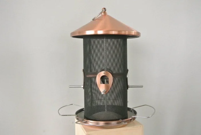 Vogelfutter-Säule, 17 x 30 cm Kupfer-Design