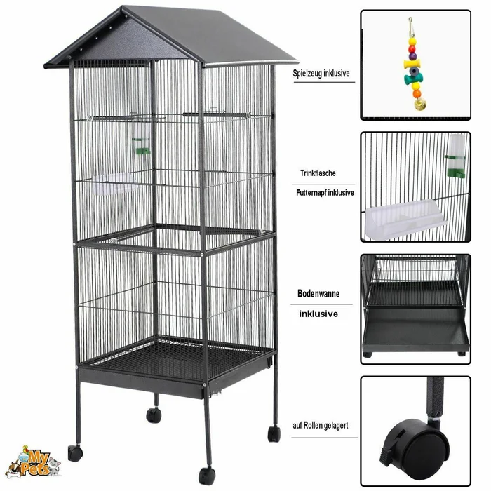 Vogelvoliere GIANT XXL Vogelkäfig Vogelhaus Papageienkäfig Käfig Vogel Voliere