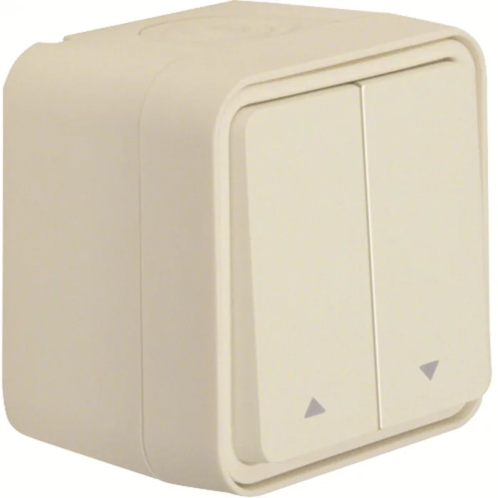 W.1 Jalousie-Serienschalter mit Symbol Pfeil, polarweiß matt