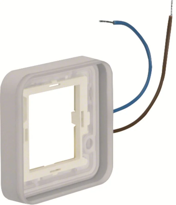 W.1 Rahmen 1fach für Ap-Gehäuse beleuchtbar 230 V blau