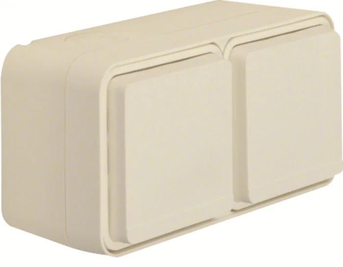 W.1 SSD 2fach waagrecht polarweiß matt