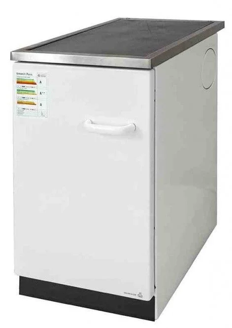 Wamsler Beistellherd K 144 S weiss Holzherd mit Stahlplatte und Abdeckhaube