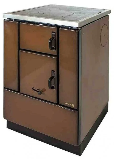 Wamsler Beistellherd K 150 C maron mit Glaskeramikkochfeld