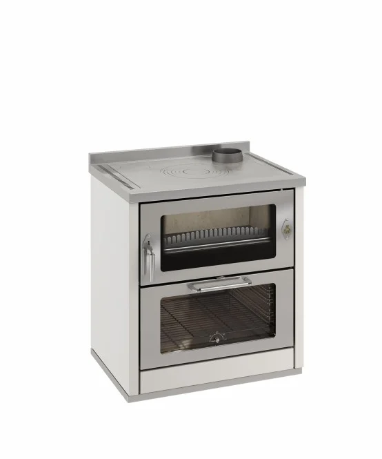 Wamsler Holzherd K 80 2020, 7,5 kw, weiss, RA hinten rechts/links und