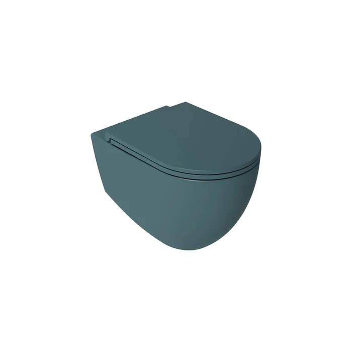 Wand-WC Rimfree Green QBad Art – mit Soft-Close-Sitz