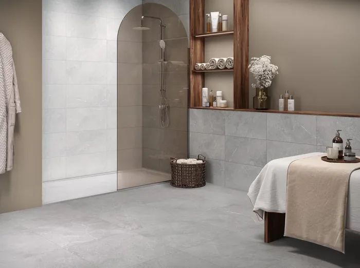 Wandfliese Bavaria Grau 30x60cm Matt Rektifiziert