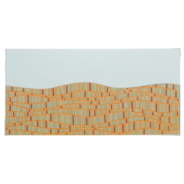 Wandfliese Dekor Steuler Design E1326 26176 Oceans Five orange türkis 25×50 cm I.Sorte