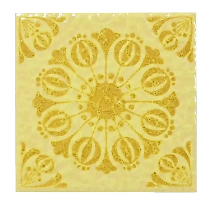 Wandfliese Dekor Steuler Design E3028 873 Prinzess krokusgelb 15×15 cm