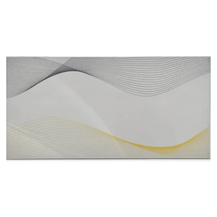 Wandfliese Dekor Steuler Design E4043 gelb grau 20×40 cm I.Sorte