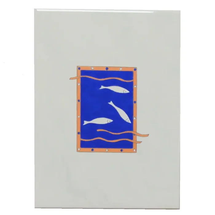 Wandfliese Dekor Villeroy & Boch E1299 1325 JK97 Capella Elara weiß Fische 20×25 cm