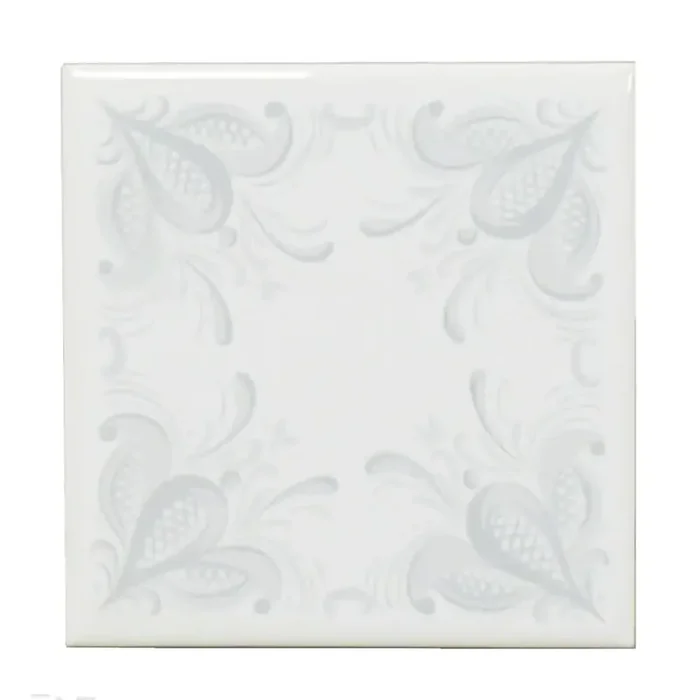 Wandfliese Dekor Villeroy & Boch E3206 weiß grau 11×11 cm