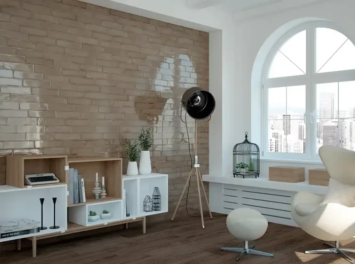 Wandfliese Glam Braun 7,5x30cm