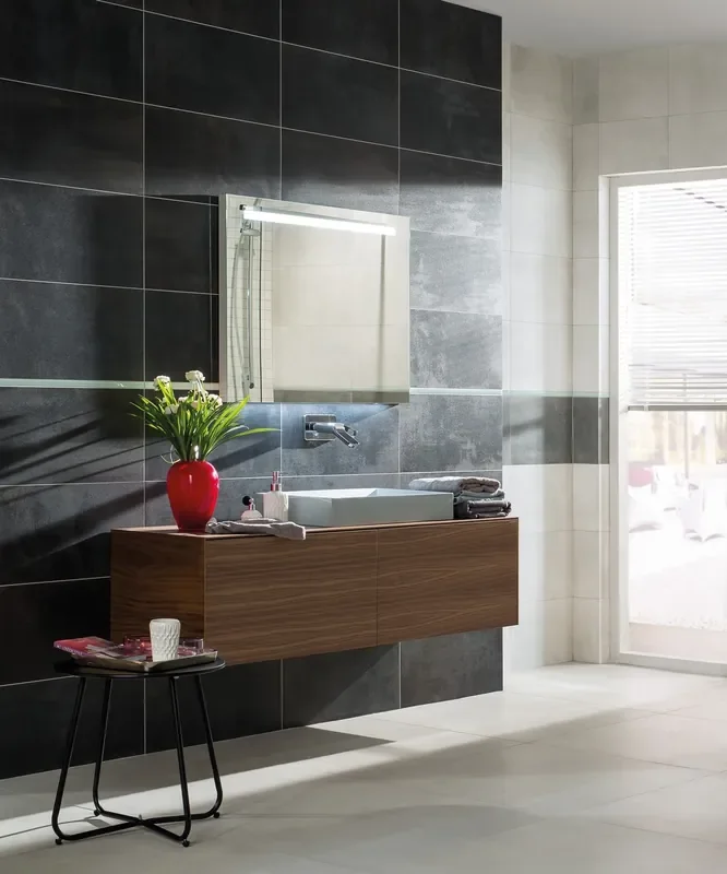 Wandfliese Rush Schwarz 30x60cm Rektifiziert