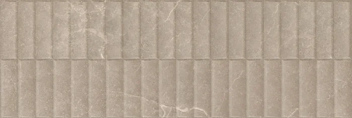 Wandfliese Schirokko Dekor Blind Taupe 40x120cm Rektifiziert