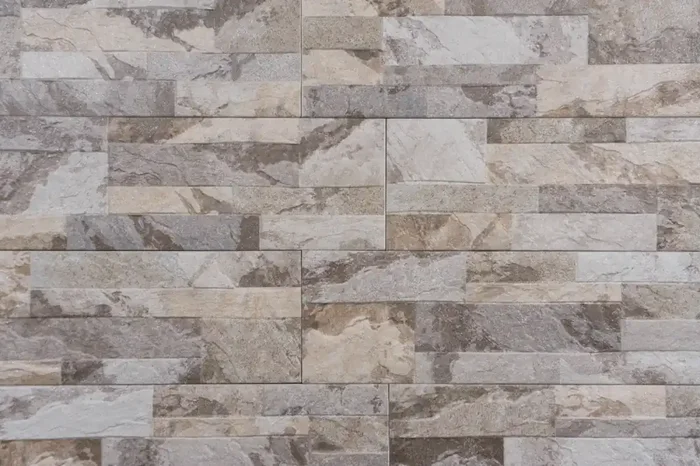 Wandfliese Steinoptik grau 15×45