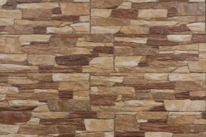 Wandfliese Steinoptik ocre 15×45