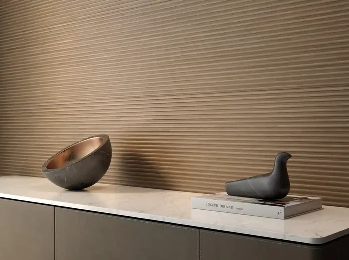 Wandfliese Stick Dekor Nut 40x120cm Matt Rektifiziert