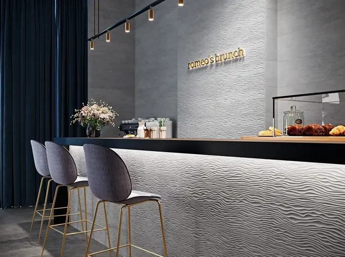 Wandfliese Tokio Dekor Dune Grau 30x90cm Rektifiziert