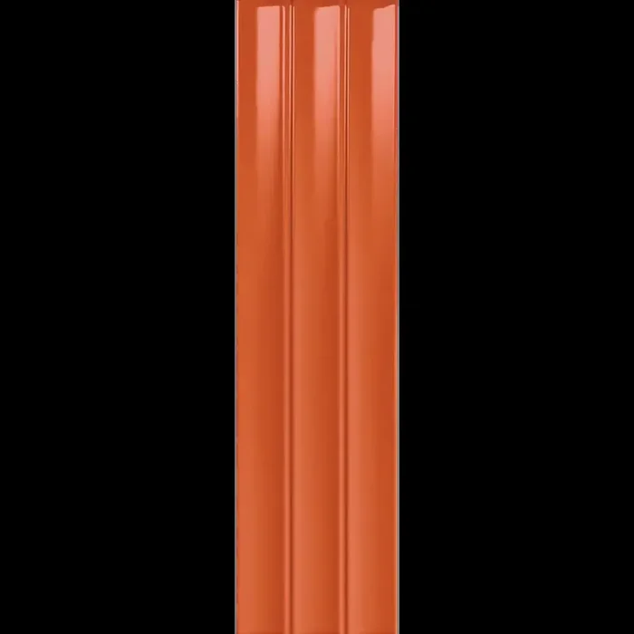 Wandfliesen Abacus Flat 7,5×30 Glossy Orange