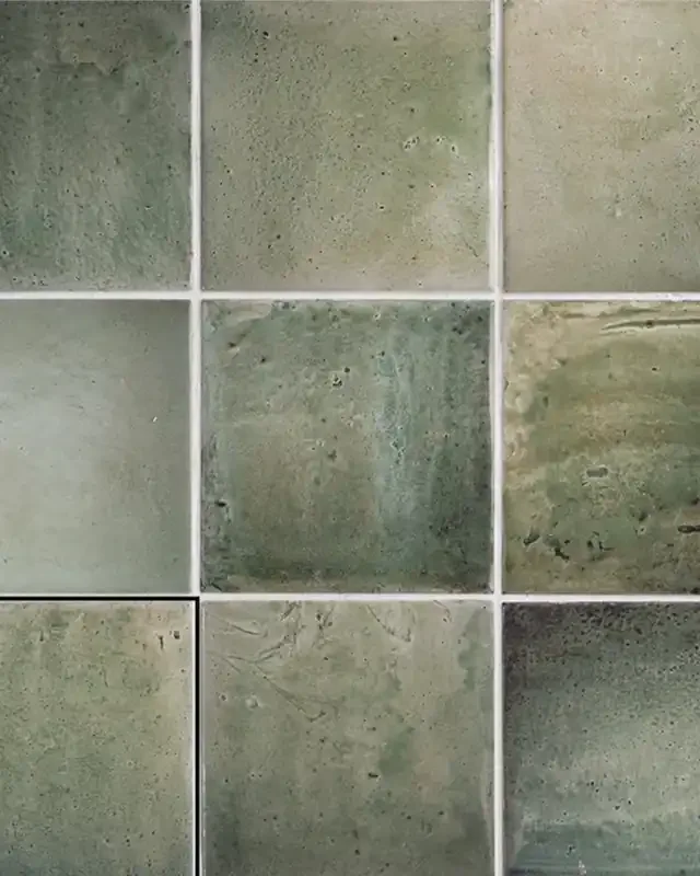 Wandfliesen Bad Küchenfliesen Sintra Olive Green 12,4×12,4 cm