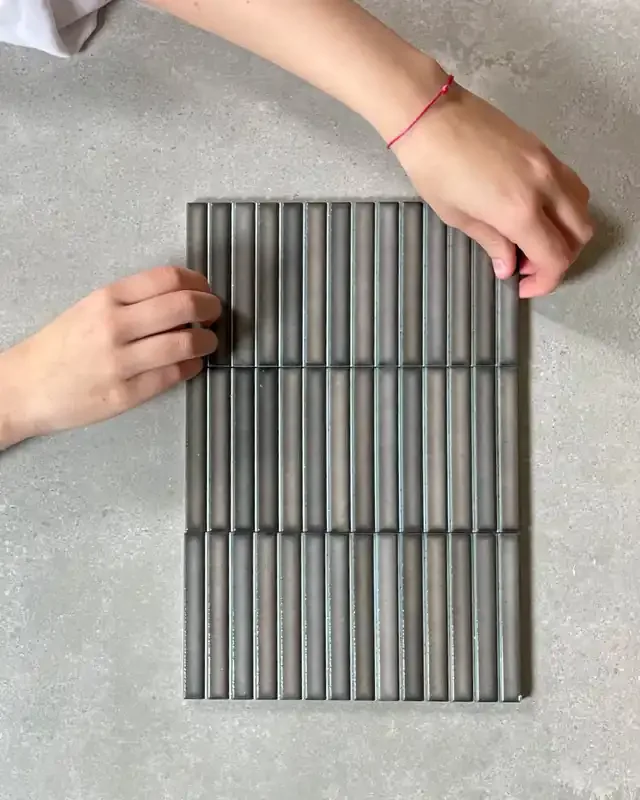 Wandfliesen Sticks Grau Vintage Design Kit Kat Grey 11,5×23 cm