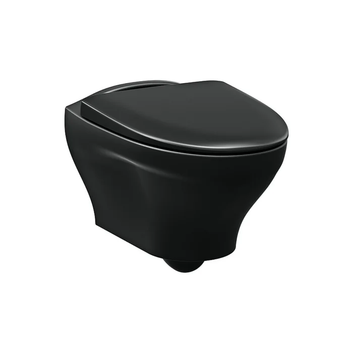 Wandtoilette Gustavsberg Estetic 8330 schwarz Hygienic Flush