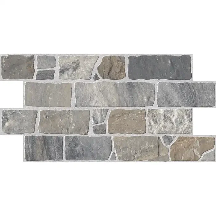 Wandverblender Infinity Anthracite Feinsteinzeug glasiert, matt – 54×30