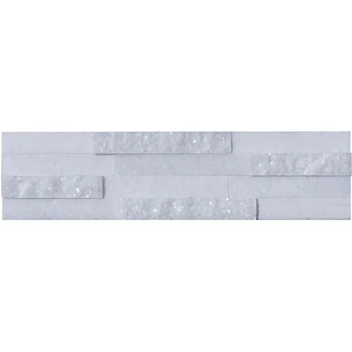 Wandverblender WEISS Naturstein – – 40×10