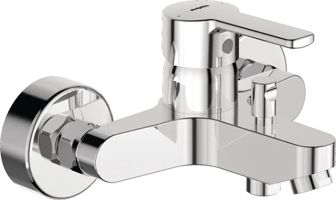 Wannenfüll und Brauseeinhebelmischer delphis living, Aufputz, BC256AA chrom,