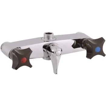 Wannenmischer 2-Griff FM Mattsson mit Rückschlagventilen 160 cc, ohne Auslauf